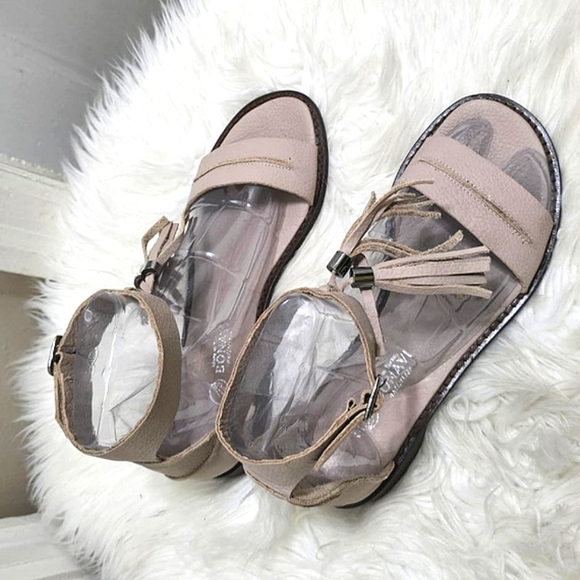 Bonavi Open Toe Tassel Ankle Strap Gladiator Leather Sandals. Size 7🌴✌️ - Picture 5 of 7